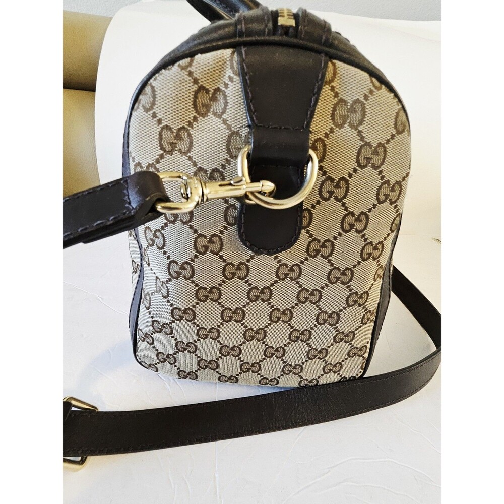 Authentic Gucci Medium Canvas GG Crossbody Bag - Picture 8 of 16